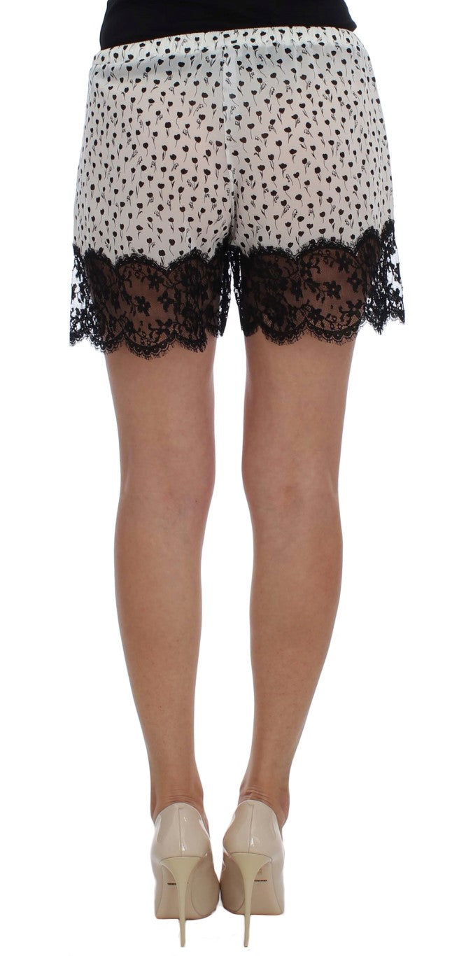 Elegante Schlafshorts aus Seidenspitze