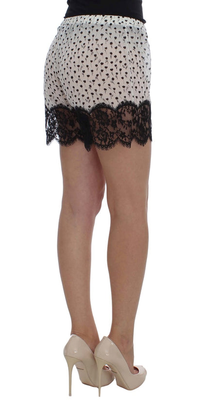 Elegante Schlafshorts aus Seidenspitze