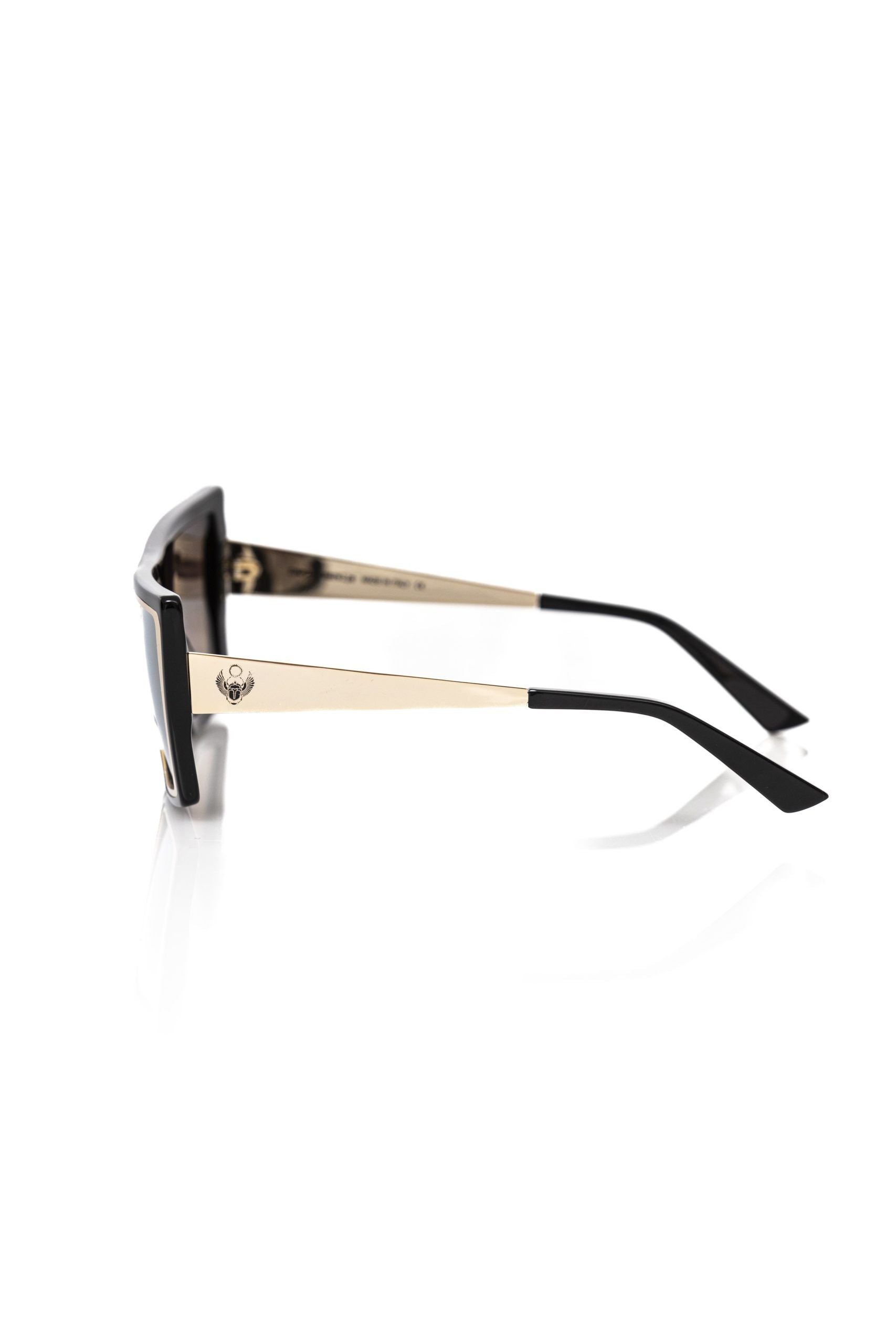 Schwarze Acetat-Sonnenbrille für Damen