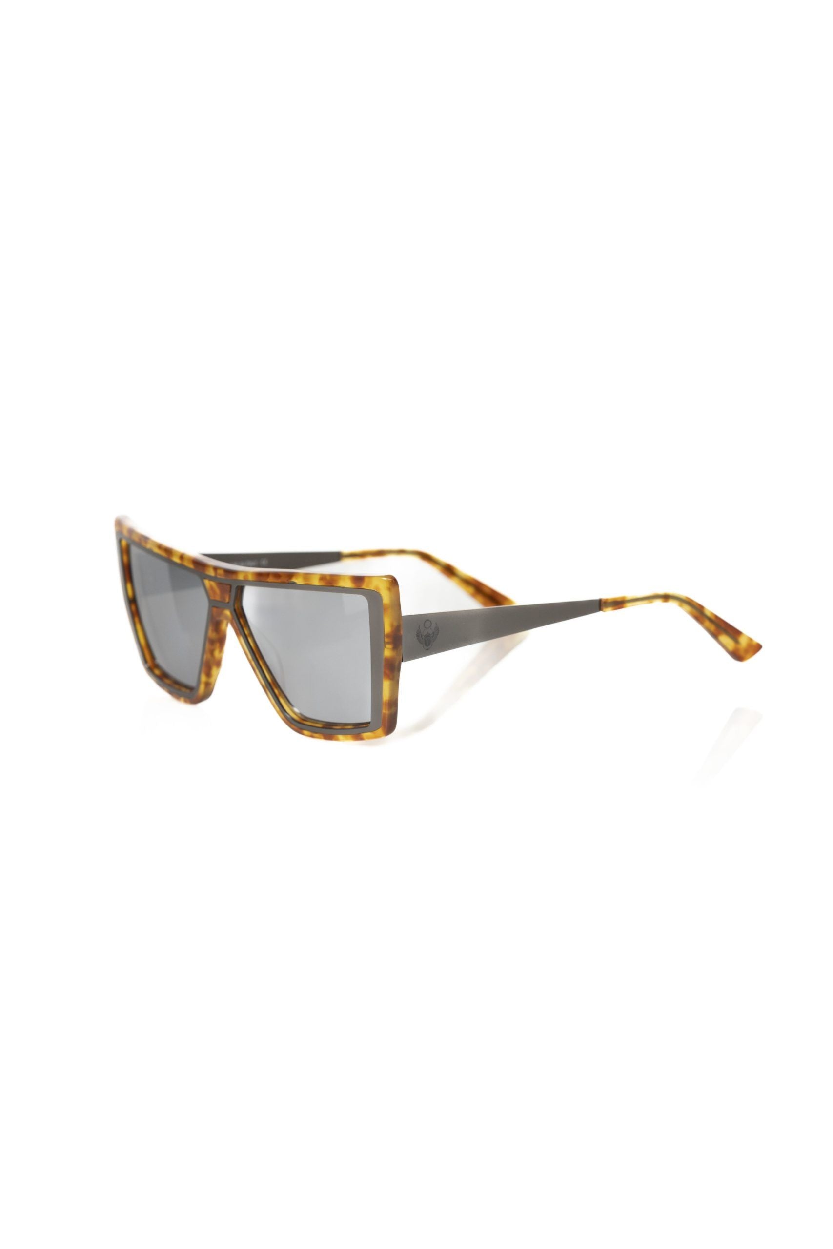 Braune Acetat-Sonnenbrille für Damen