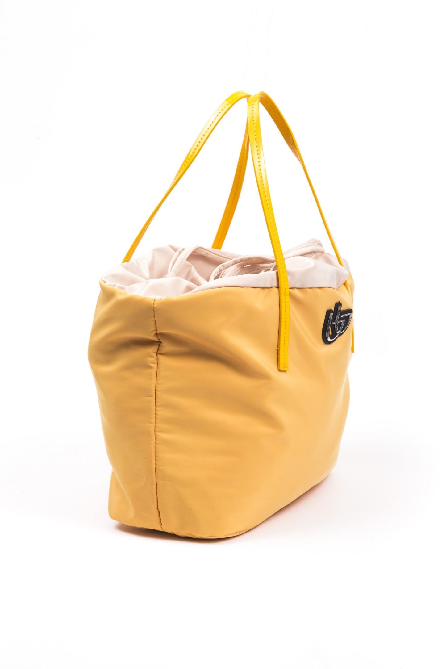 Gelbe Damenhandtasche aus Polyester