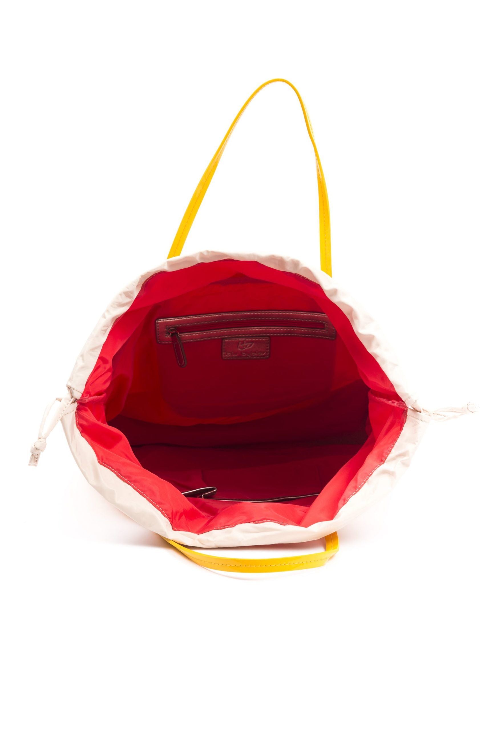 Gelbe Damenhandtasche aus Polyester