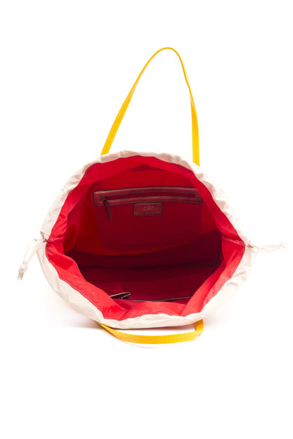 Gelbe Damenhandtasche aus Polyester