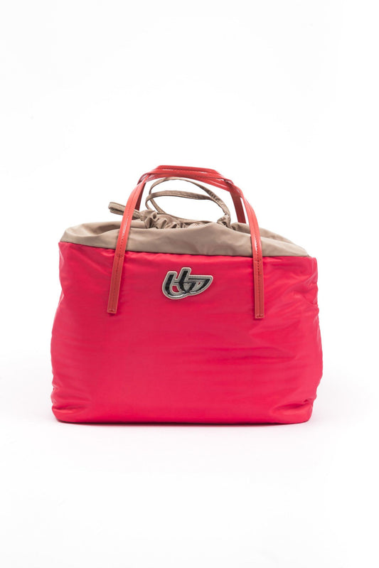 Rote Damenhandtasche aus Polyester