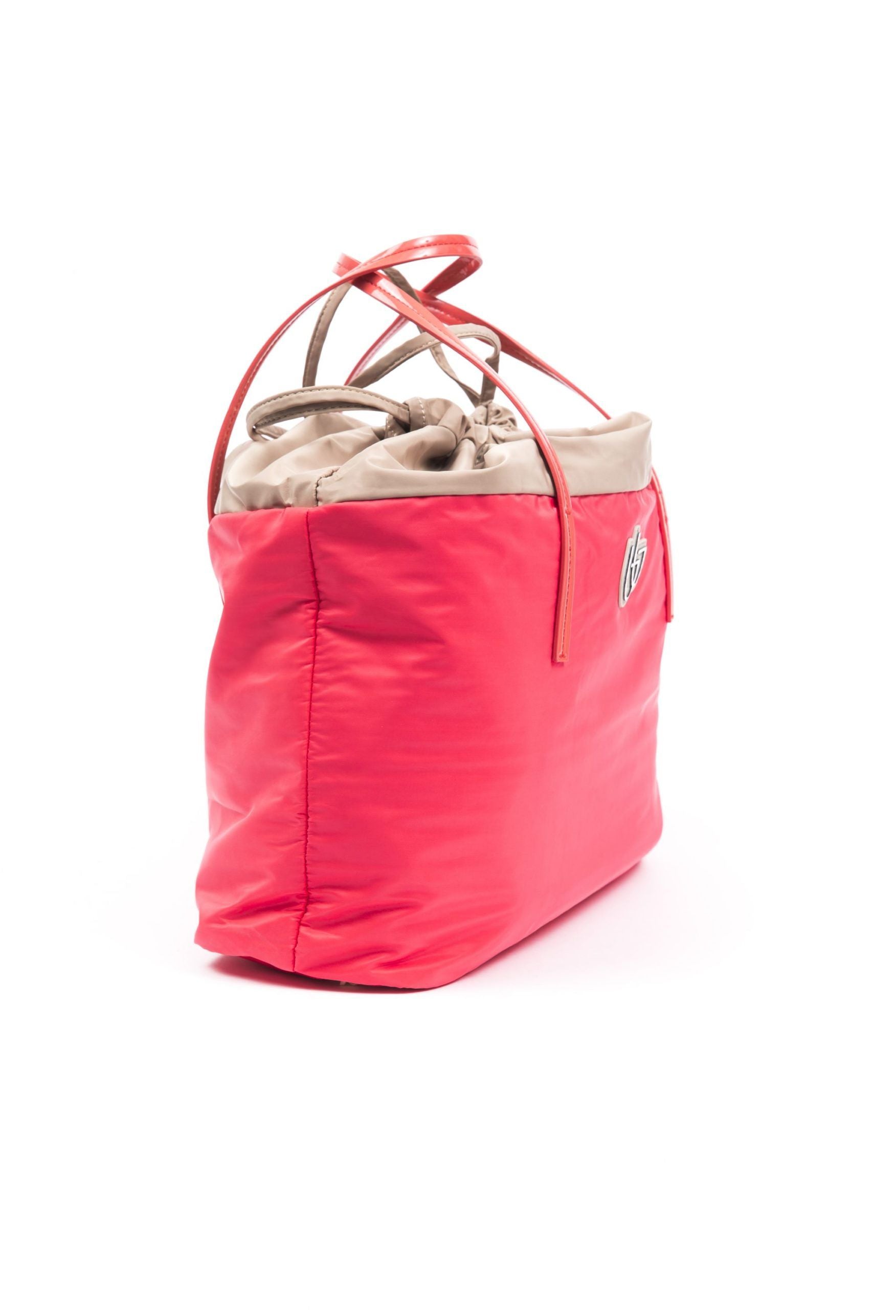 Rote Damenhandtasche aus Polyester