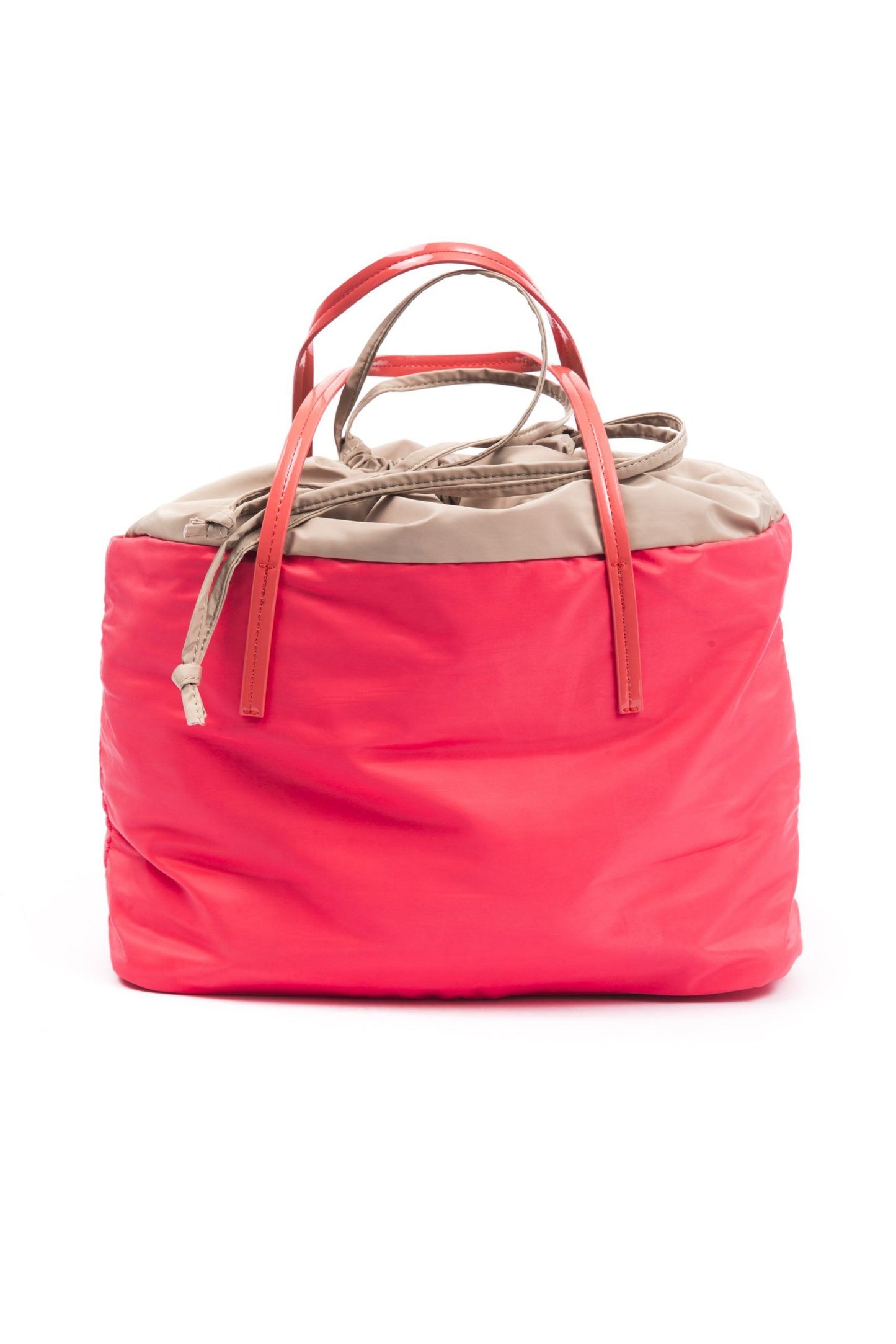 Rote Damenhandtasche aus Polyester