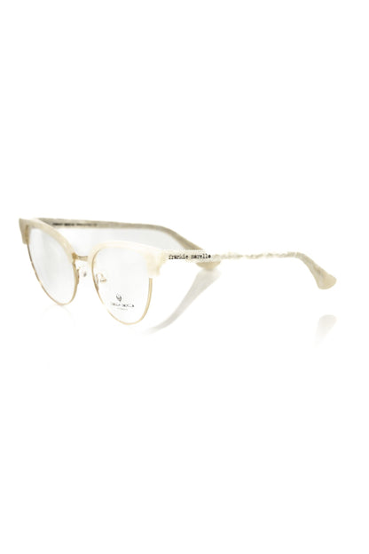 Weißmetallic Damenbrille