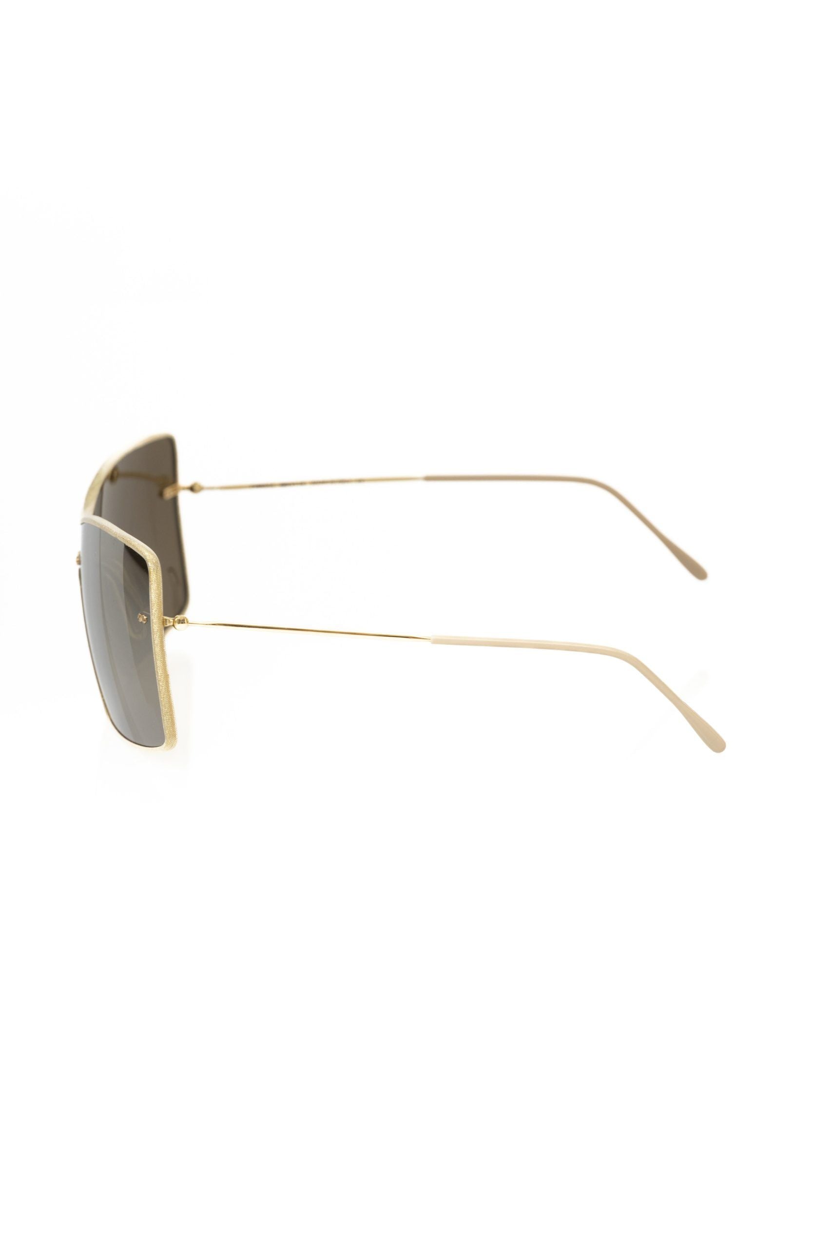 Goldmetallic-Sonnenbrille für Damen