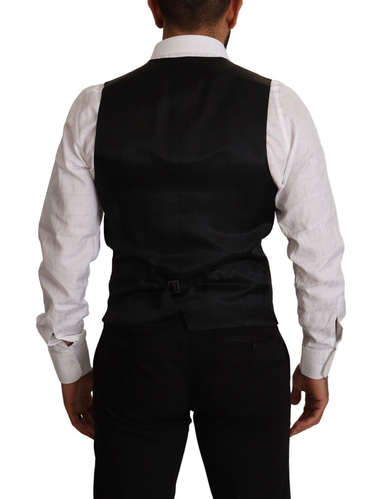 Elegante blau gestreifte Weste