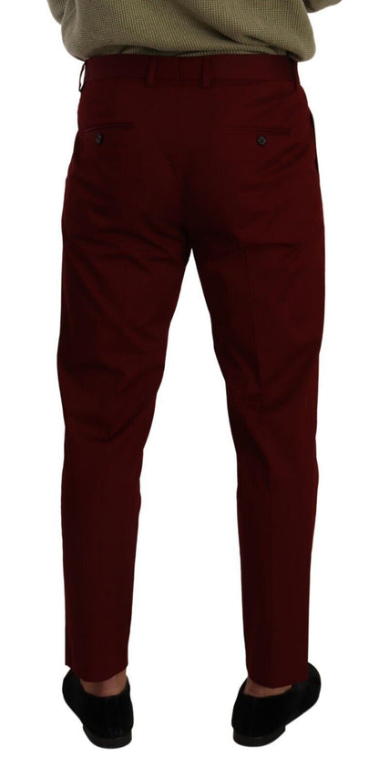 Elegante dunkelrote Chinos für Herren