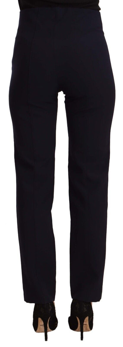 Schlichte Hose mit geradem Schnitt und hoher Taille