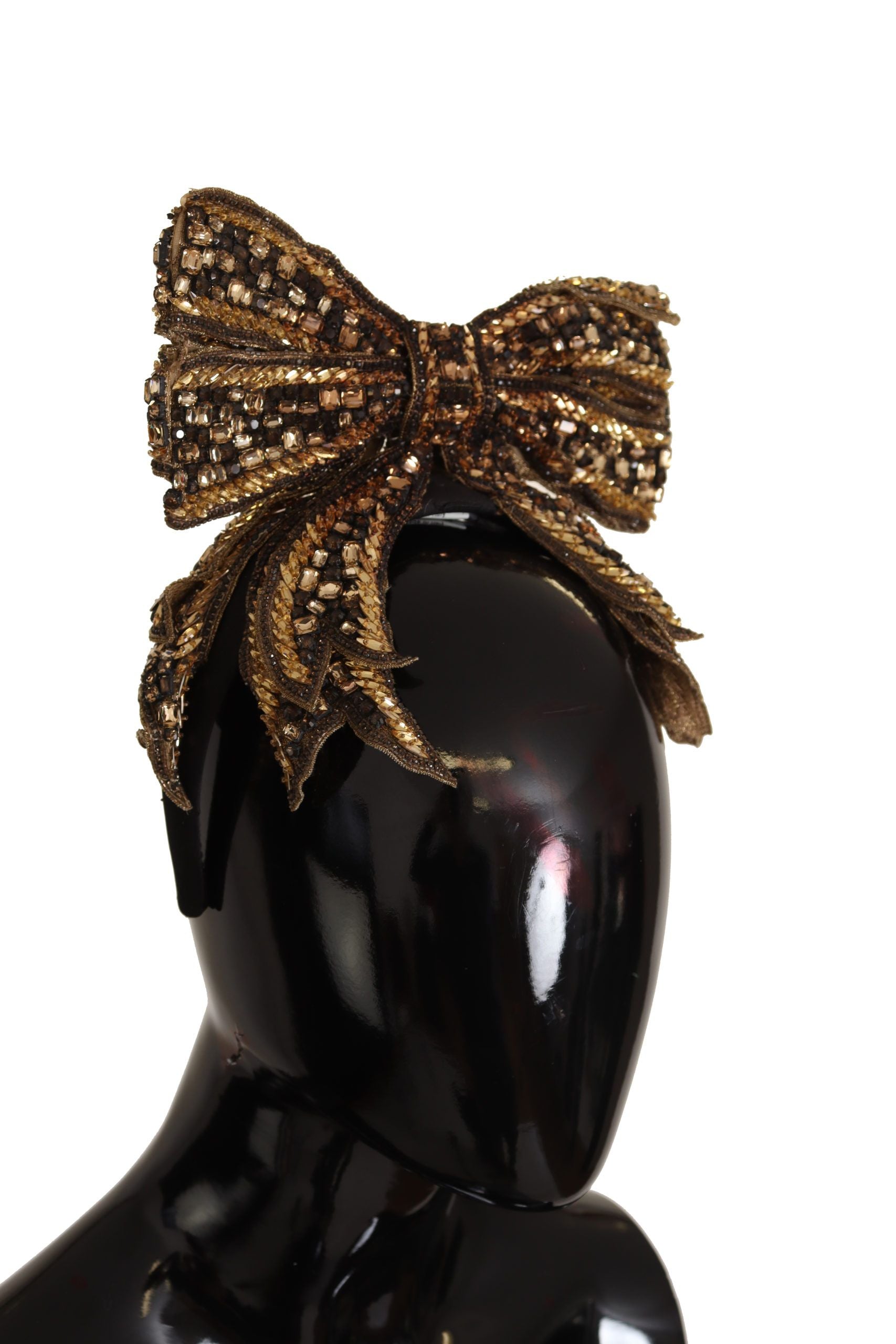 Elegantes, mit Gold verziertes Seidendiadem
