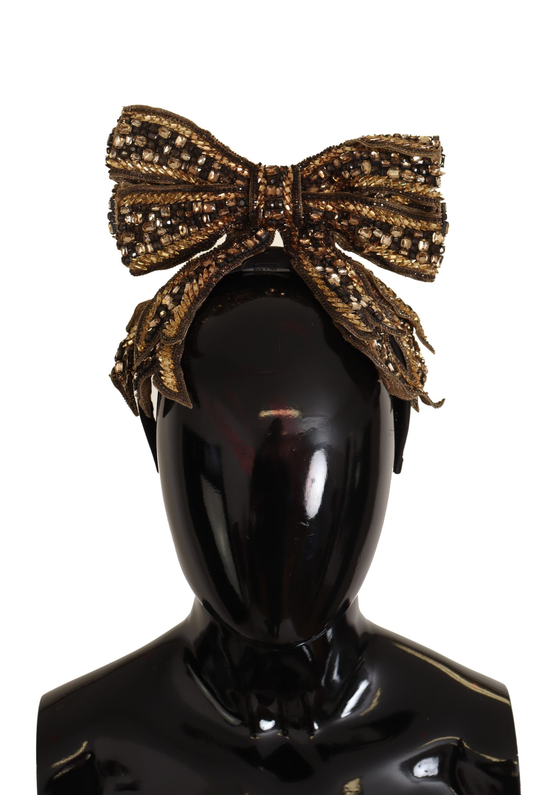 Elegantes, mit Gold verziertes Seidendiadem