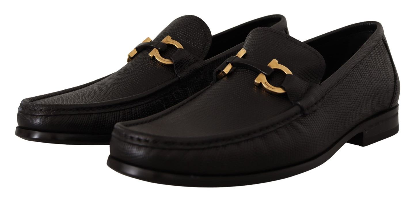 Elegante Loafer aus schwarzem Kalbsleder