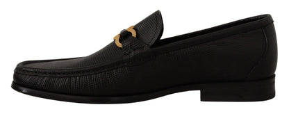 Elegante Loafer aus schwarzem Kalbsleder
