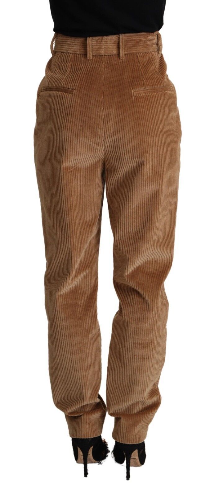 Schicke Skinny-Hose aus Cord mit hoher Taille