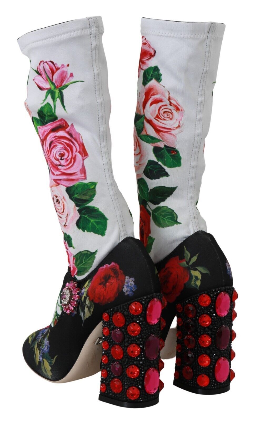 Sockenstiefel mit Blumenverzierung