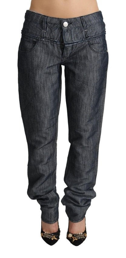 Eleganter Denim mit geradem Schnitt und mittlerer Taille