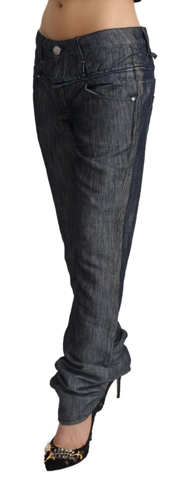 Eleganter Denim mit geradem Schnitt und mittlerer Taille