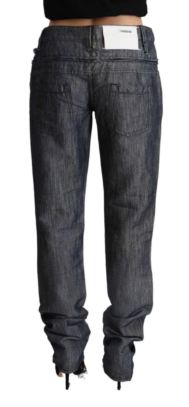 Eleganter Denim mit geradem Schnitt und mittlerer Taille