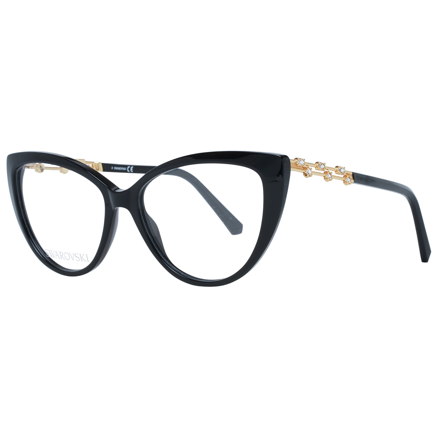 Elegante schwarze Cat Eye Designerbrille