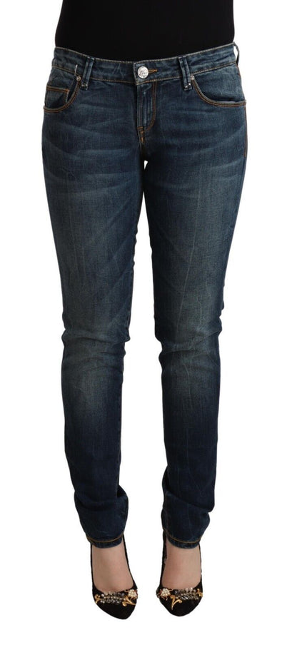 Elegante Slim Fit Jeans mit niedriger Taille