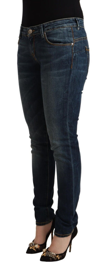 Elegante Slim Fit Jeans mit niedriger Taille