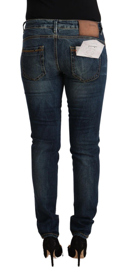 Elegante Slim Fit Jeans mit niedriger Taille