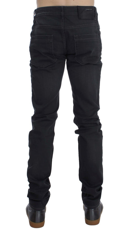 Eleganter grauer Slim Fit Premium Denim für Herren