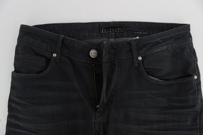 Eleganter grauer Slim Fit Premium Denim für Herren