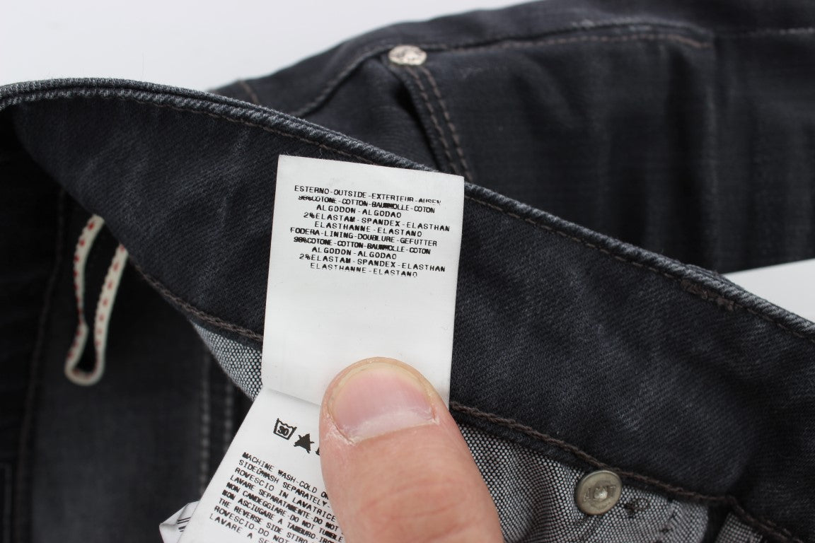 Eleganter grauer Slim Fit Premium Denim für Herren