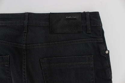 Eleganter grauer Slim Fit Premium Denim für Herren