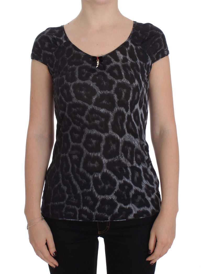Schickes Leoparden-Modal-Top von Cavalli