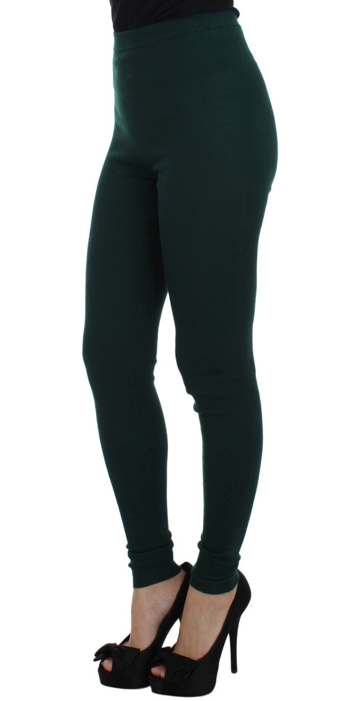 Emerald Treasure – Hoch taillierte Kaschmirhose