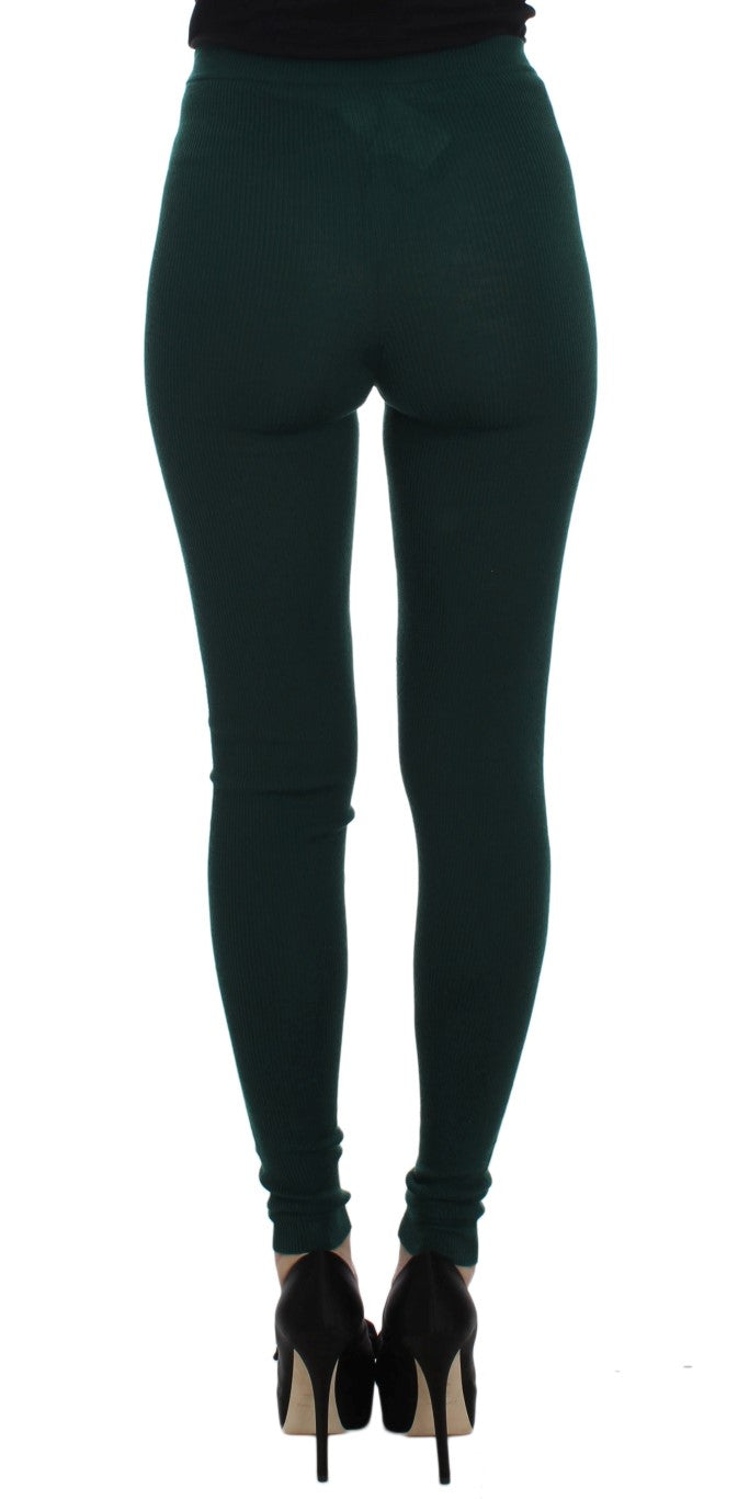 Emerald Treasure – Hoch taillierte Kaschmirhose