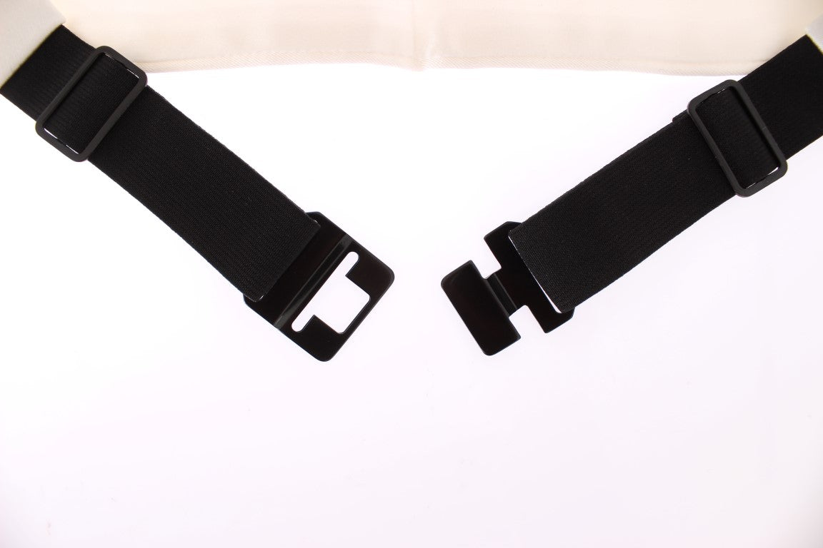 Eleganter weißer Kummerbund aus Seide