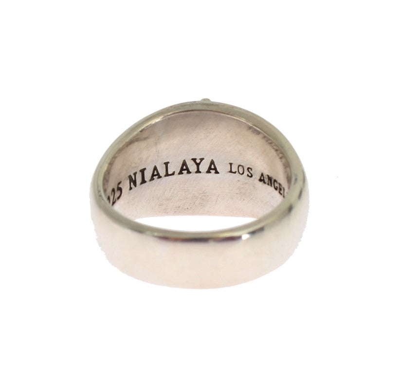 Exquisiter Silber Statement Ring für Männer