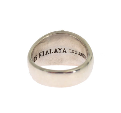 Exquisiter Silber Statement Ring für Männer