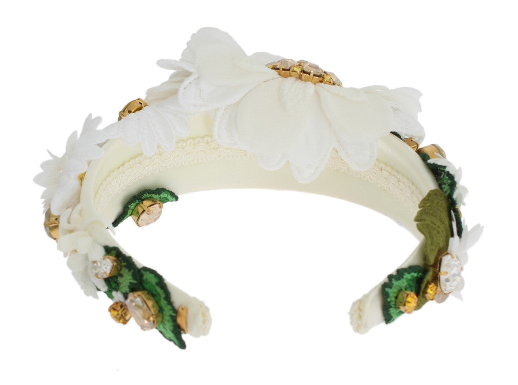 Luxuriöses Stirnband mit Sonnenblumen-Kristallen