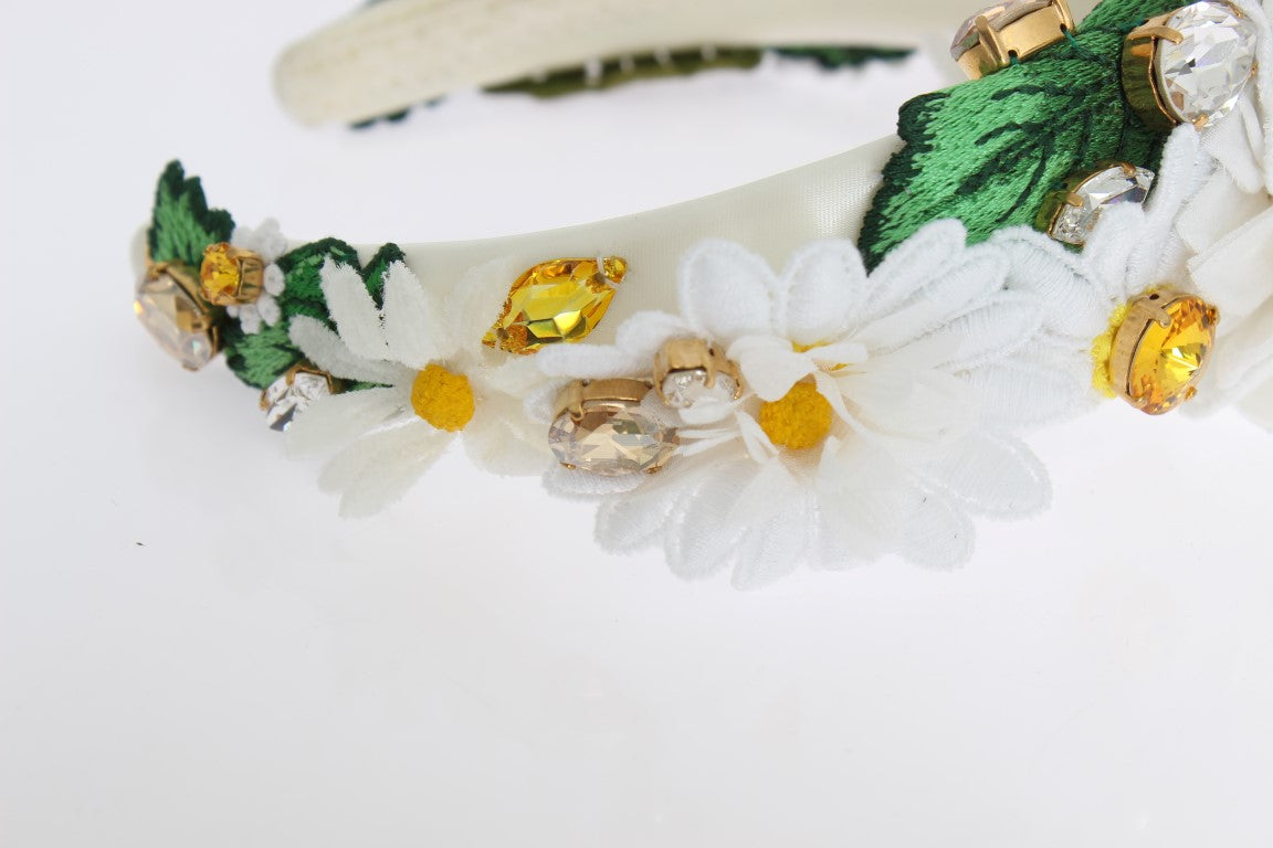 Luxuriöses Stirnband mit Sonnenblumen-Kristallen