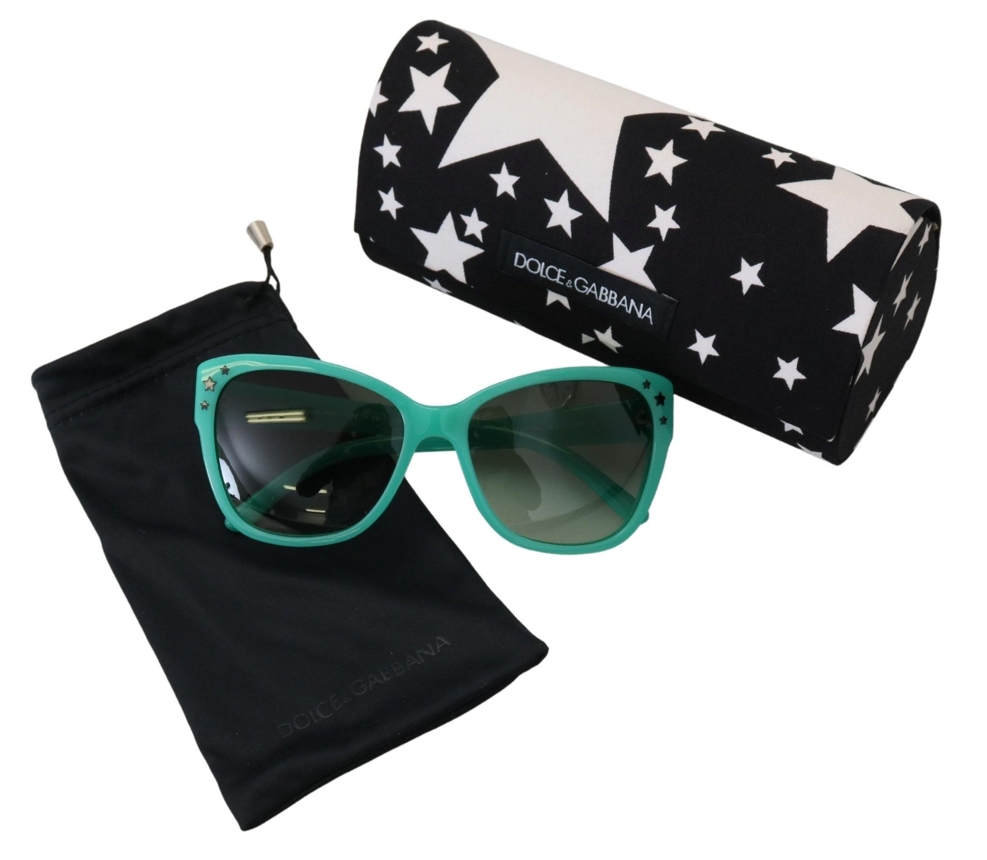 Rätselhafte quadratische Sonnenbrille mit Sternenmuster