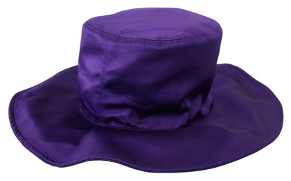 Eleganter Zylinder aus lila Seide