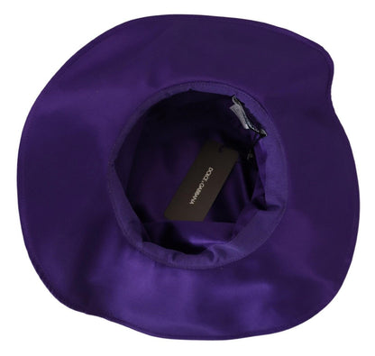 Eleganter Zylinder aus lila Seide