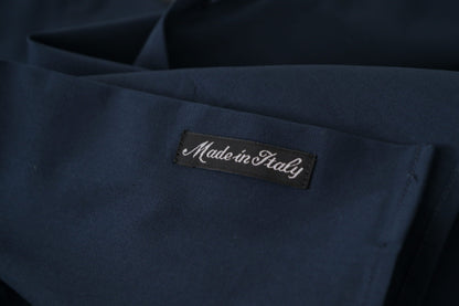 Navy Elegance Cotton Dress Shirt