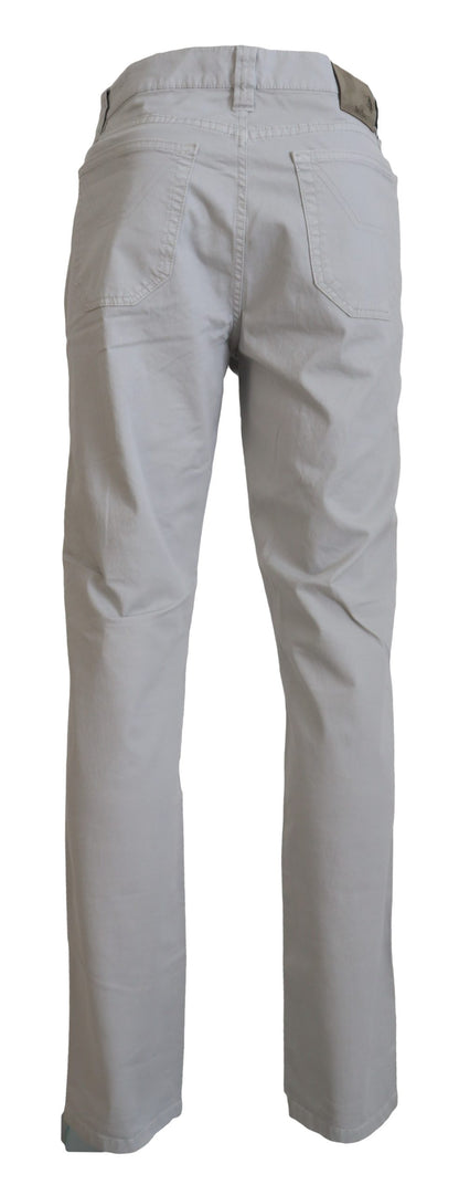 Elegante Hose aus Baumwollmischung in Grau