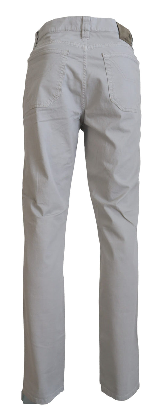 Elegante Hose aus Baumwollmischung in Grau