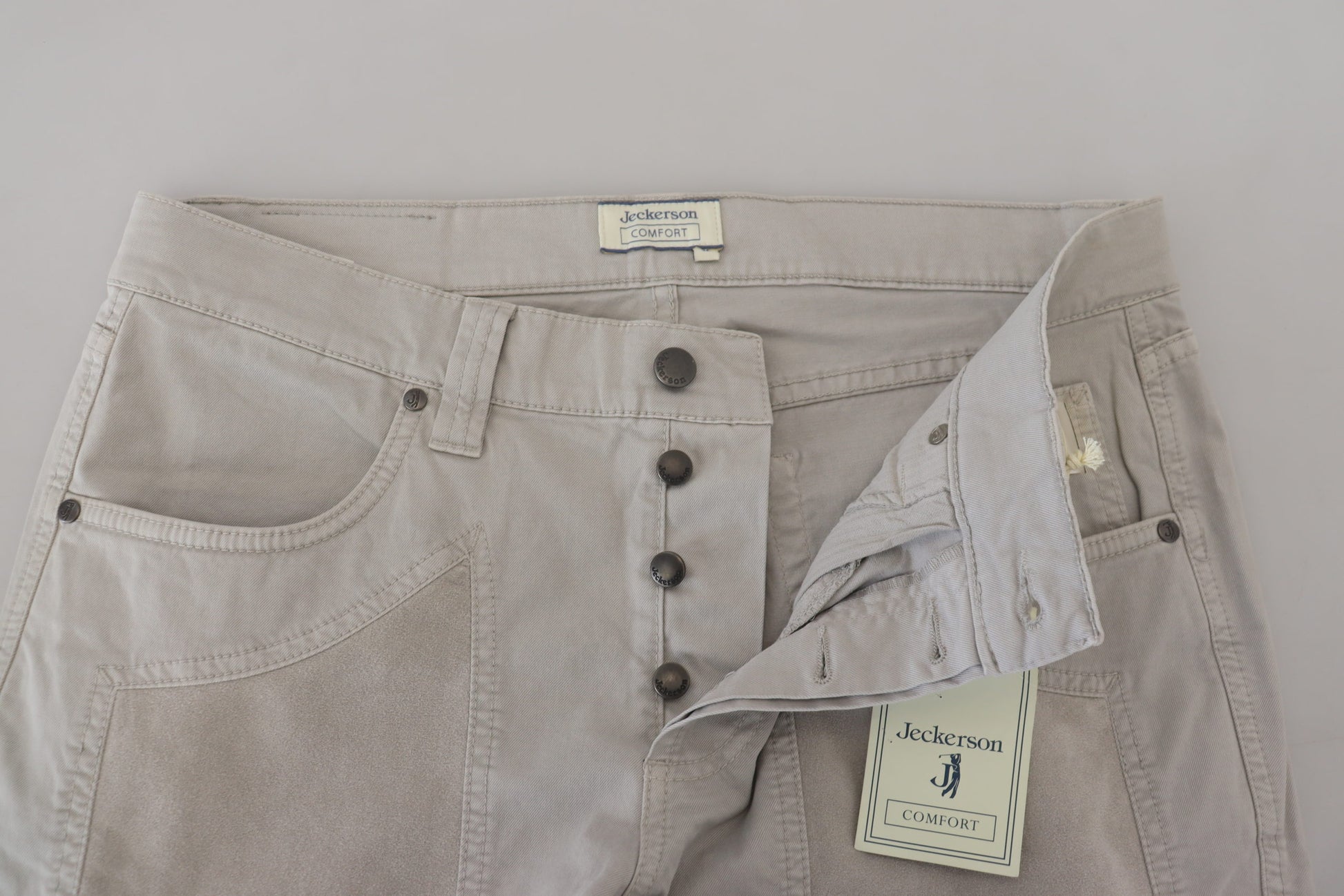 Elegante Hose aus Baumwollmischung in Grau