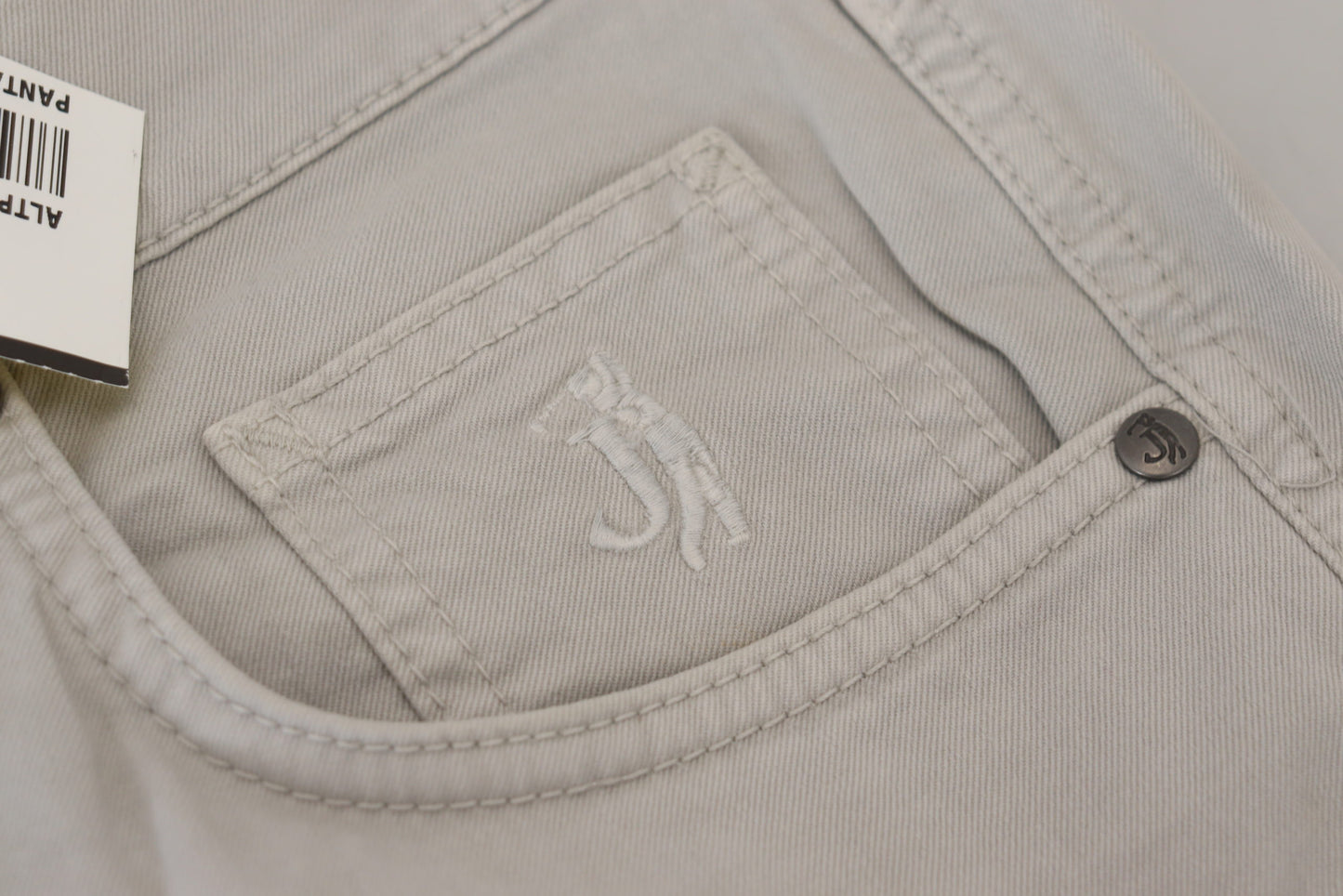 Elegante Hose aus Baumwollmischung in Grau