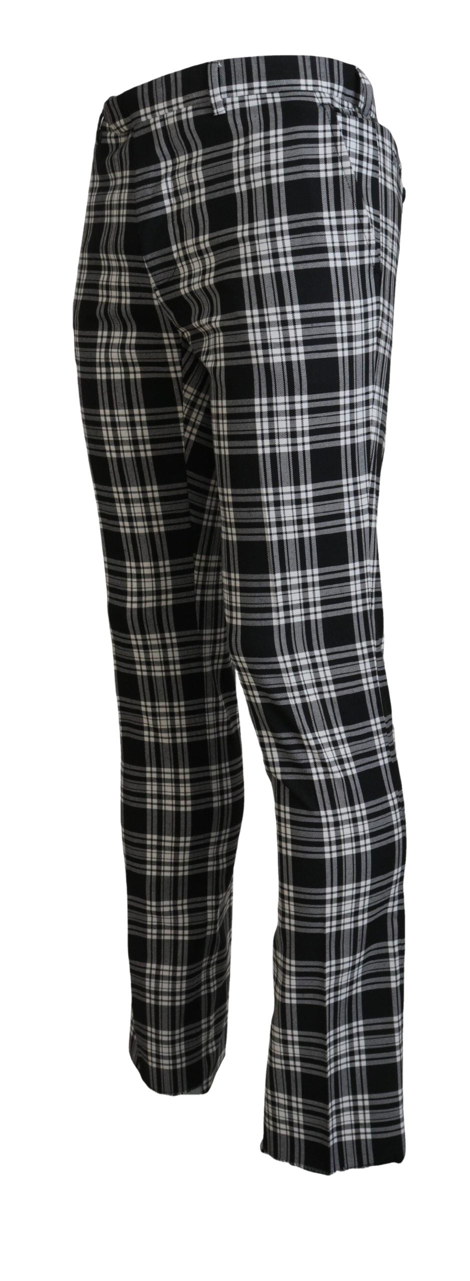 Elegante schwarze Hose aus reiner Baumwolle für Herren