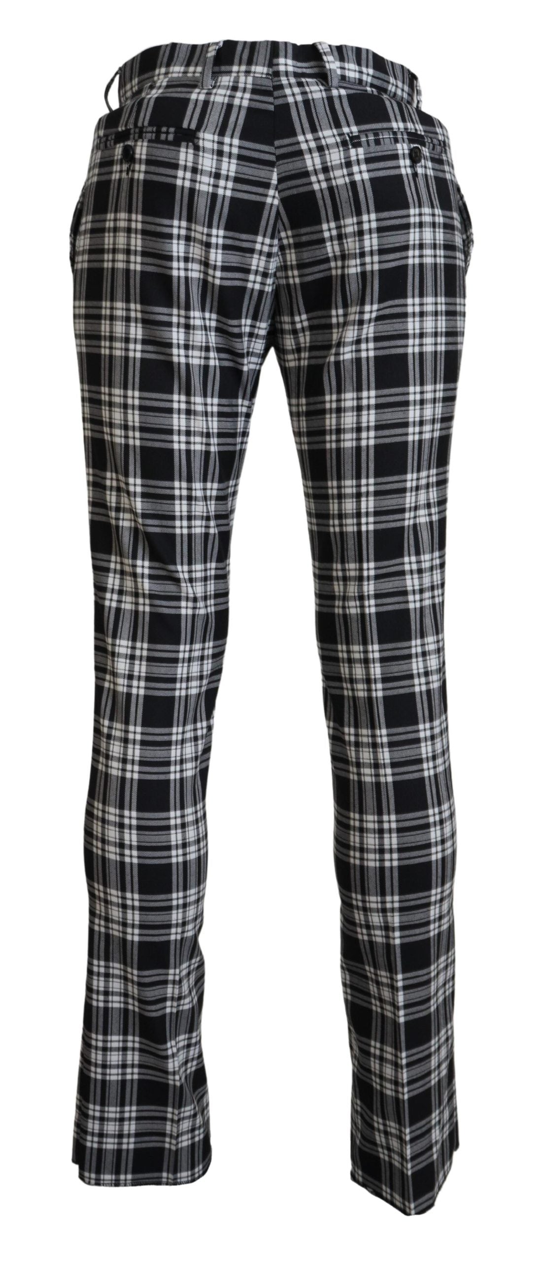 Elegante schwarze Hose aus reiner Baumwolle für Herren